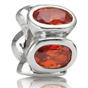 Authentic Pandora Orange Oval Lights Charm